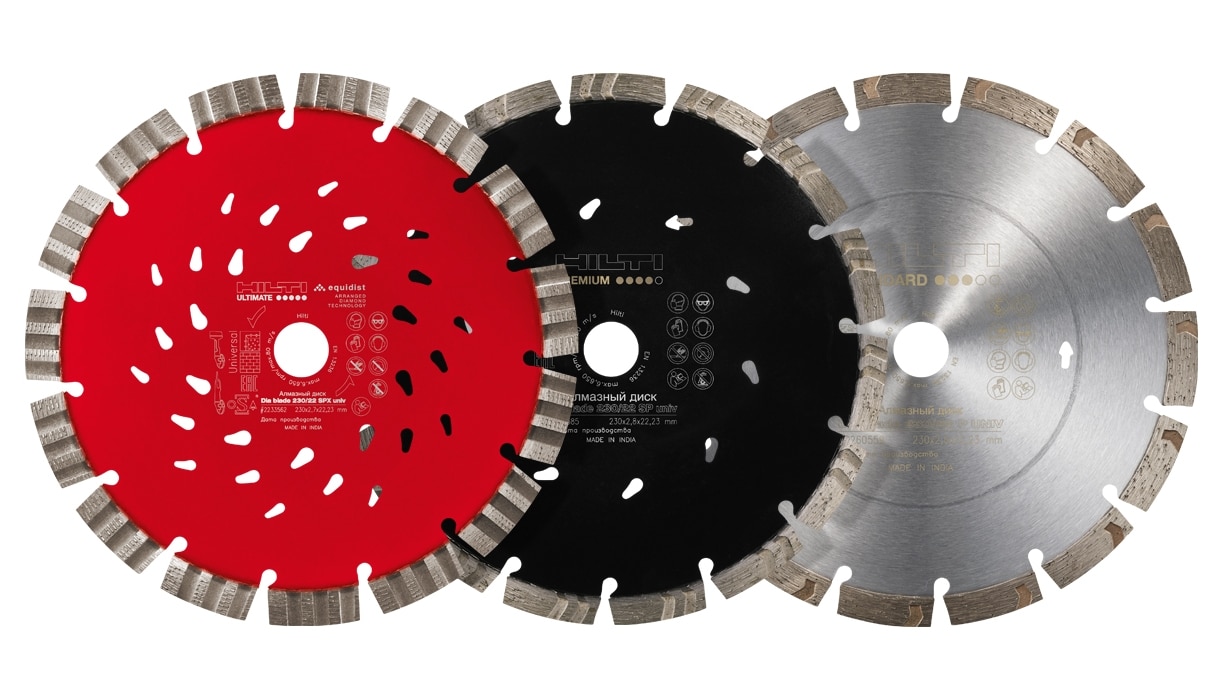 Hilti Ultimate-, Premium- und Standard Trennscheiben SPX SP P