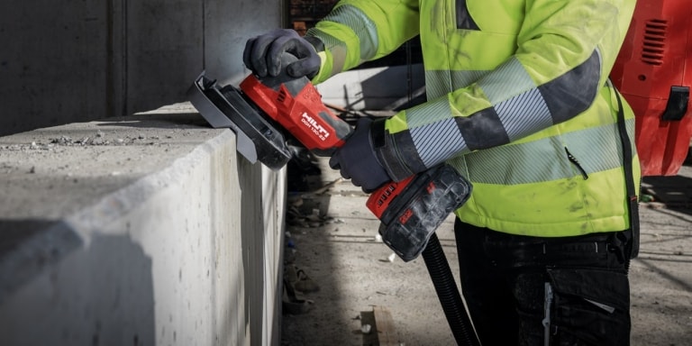 Fasen schleifen mit dem Betonschleifer DGH 130-22