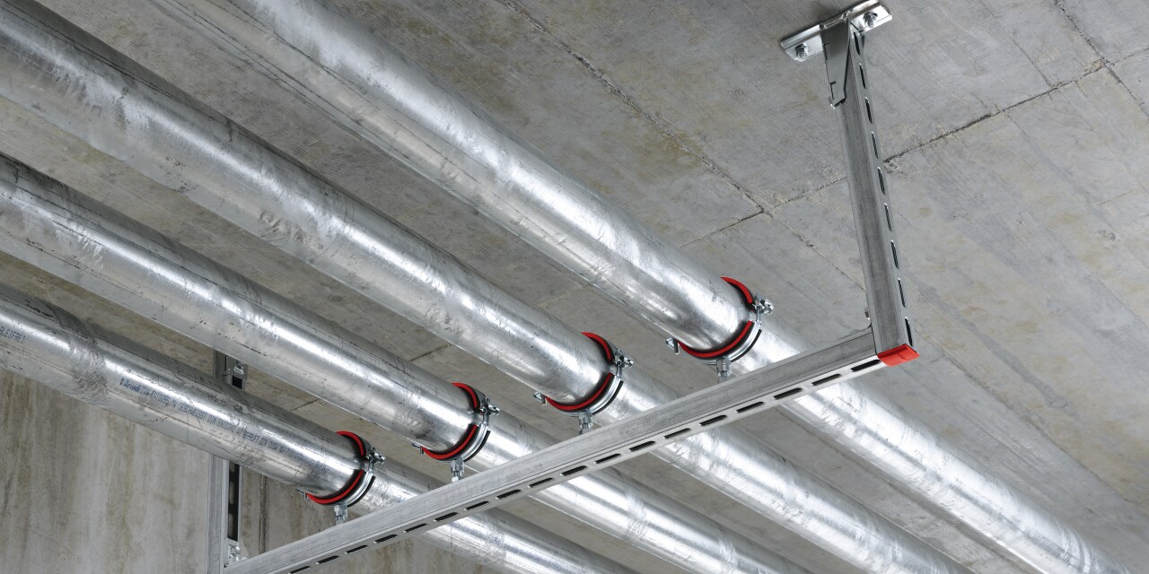 MM Schienensystem für leichte Lasten in der TGA