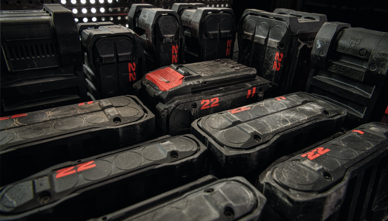 Sichten von Hilti Geräten im Koffer