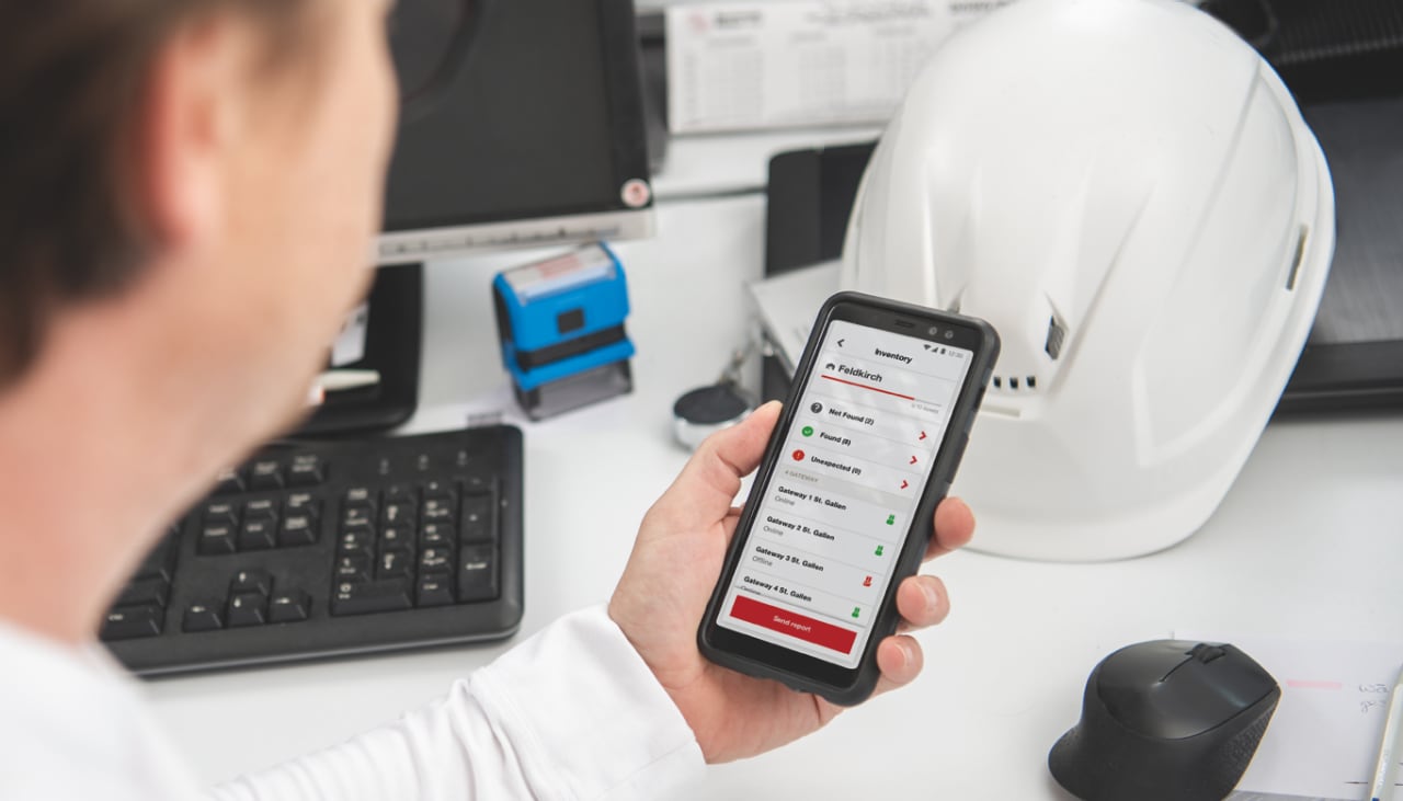 AI G125 Gateway (Flottenmanagement) als All-in-One-Lösung für die Verfolgung und Verwaltung von Lagerbeständen mit Hilti ON!Track