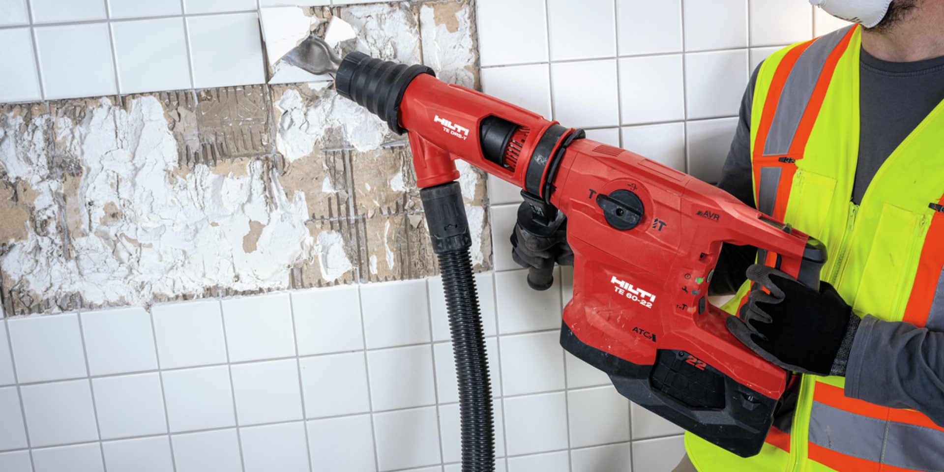 Mit dem Hilti Bohr- und Meisselhammer (Kombihammer) zum Abschlagen von Wand- und Bodenfliesen