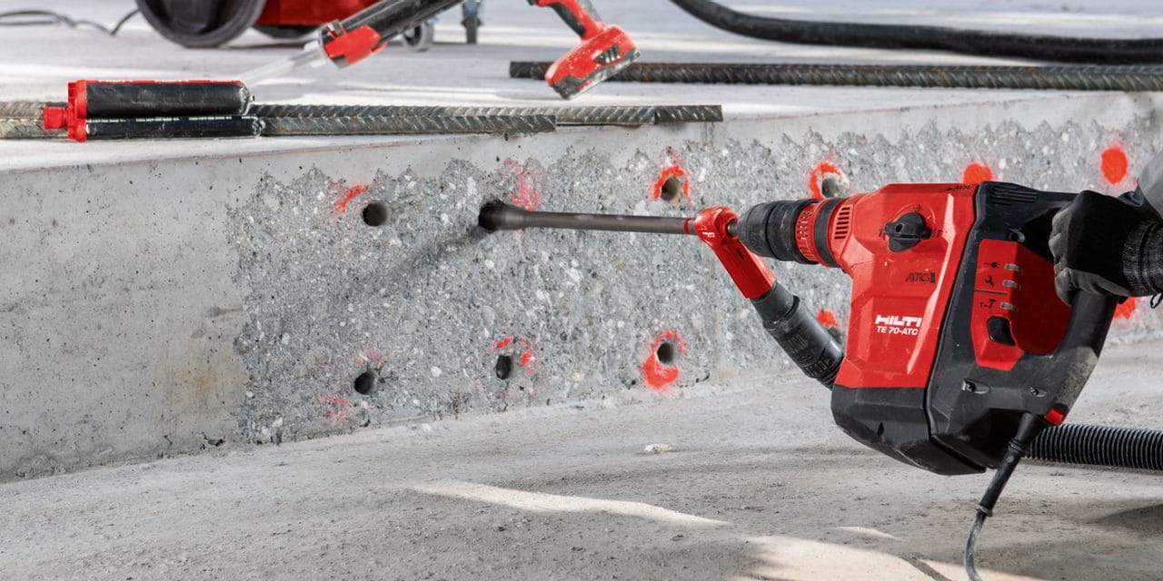 Hohlbohrer im Einsatz 