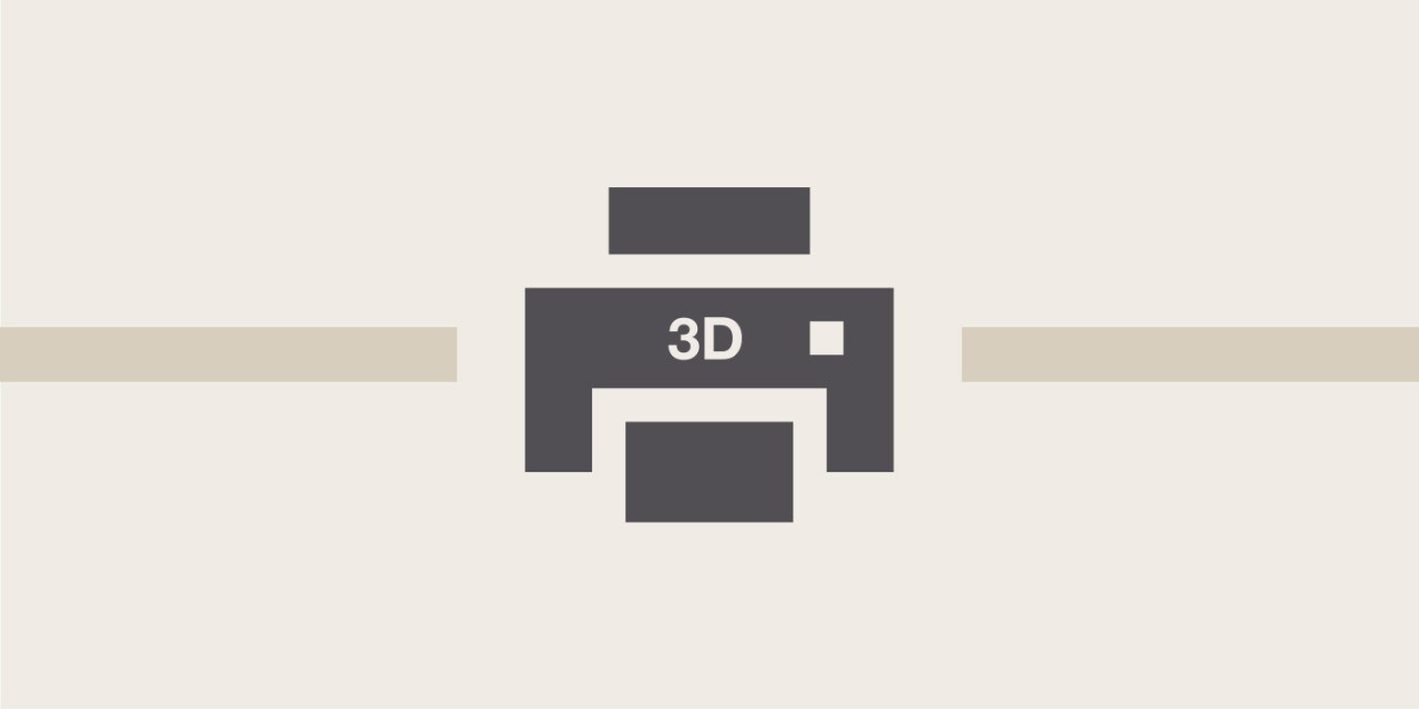 Illustration von einem 3D-Drucker.