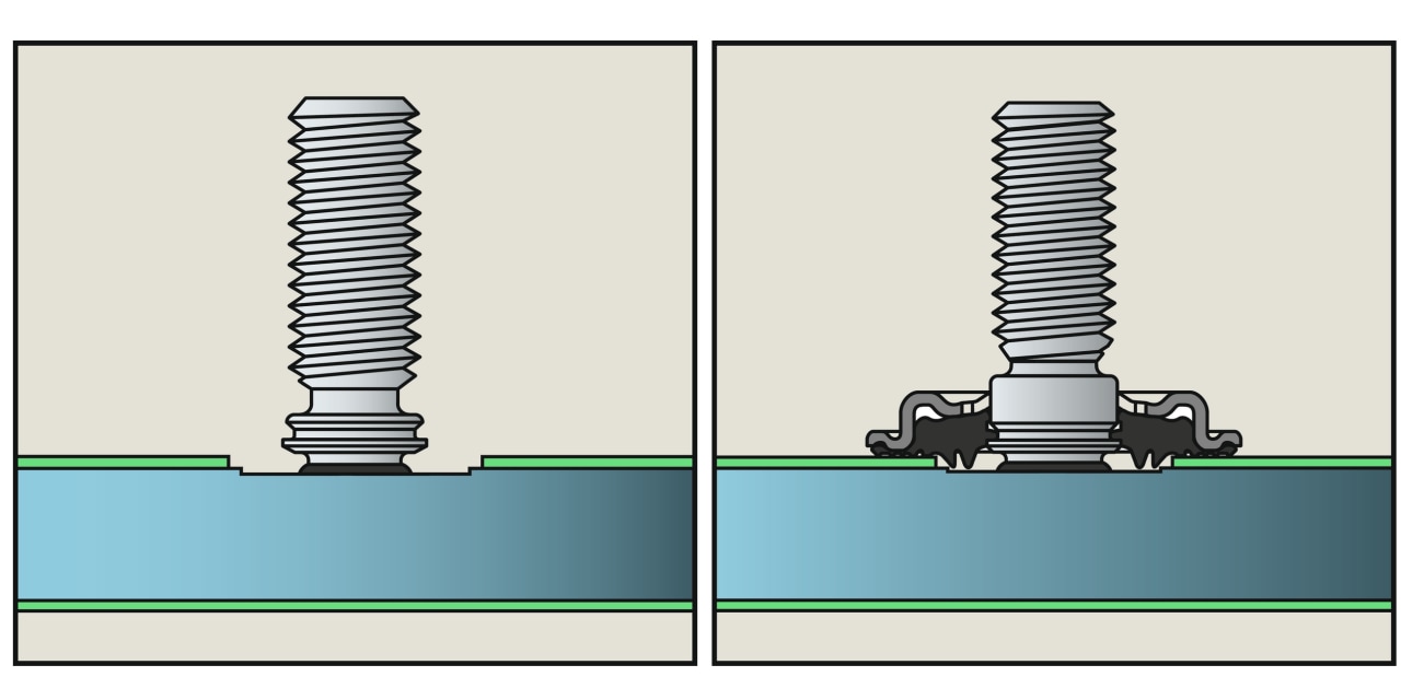 Querschnittsdiagramm Stahl bei Verwendung von Schmelzschweißen