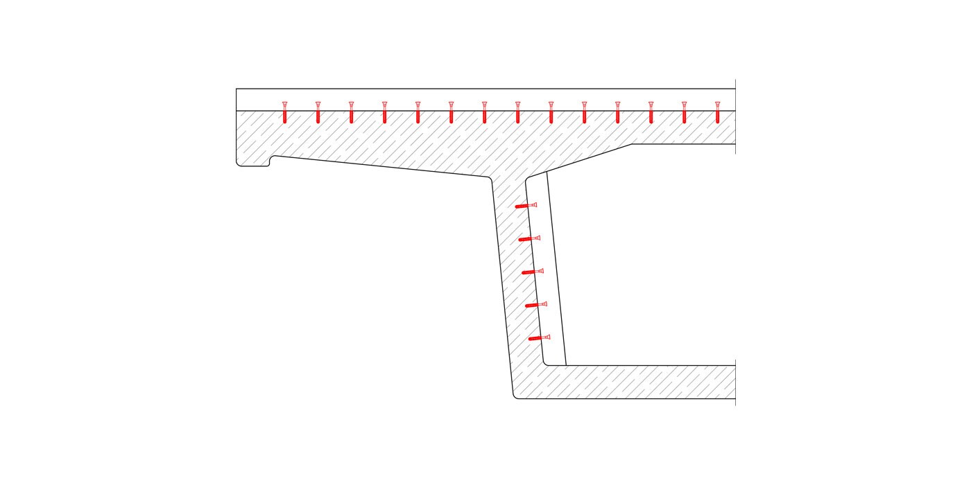 Hilti Brückeninstandsetzung: Aufbeton (Schubverbund)