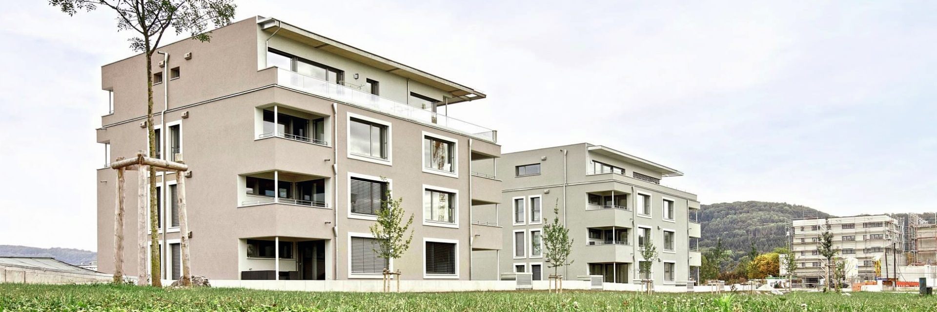 Architects impression Riedpark a four-story multi-family house in Lauchringen, Germany