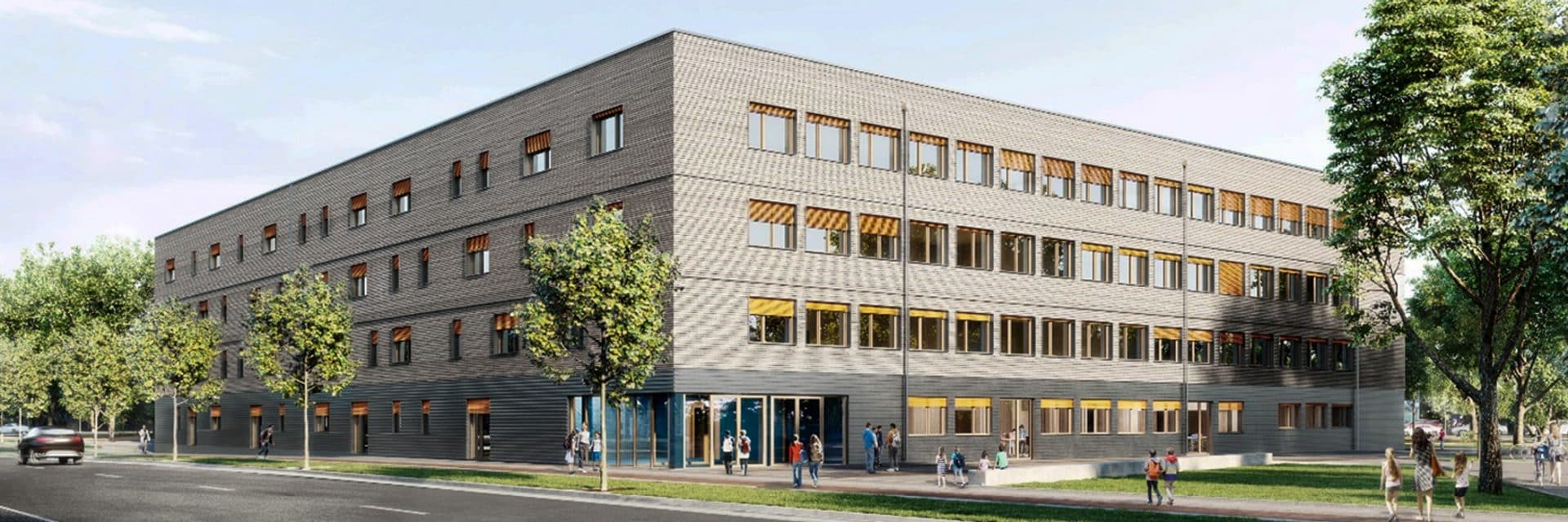 Schule in Leipzig-Thonberg, Deutschland