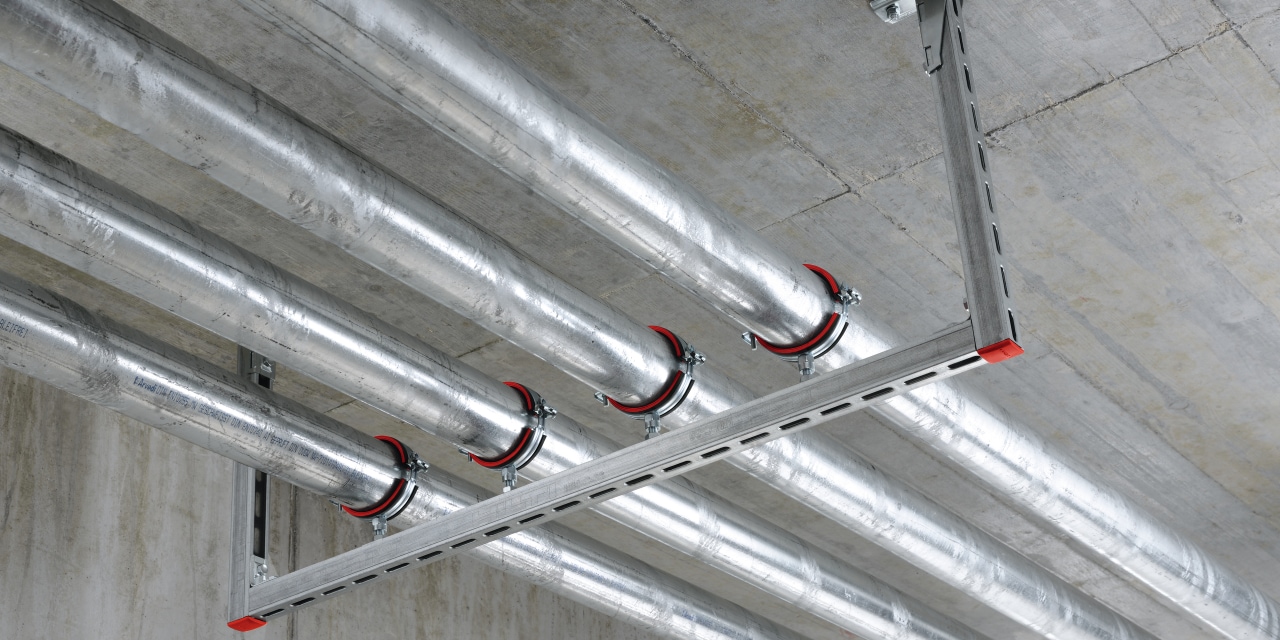 MM Schienensystem für leichte Lasten in der TGA