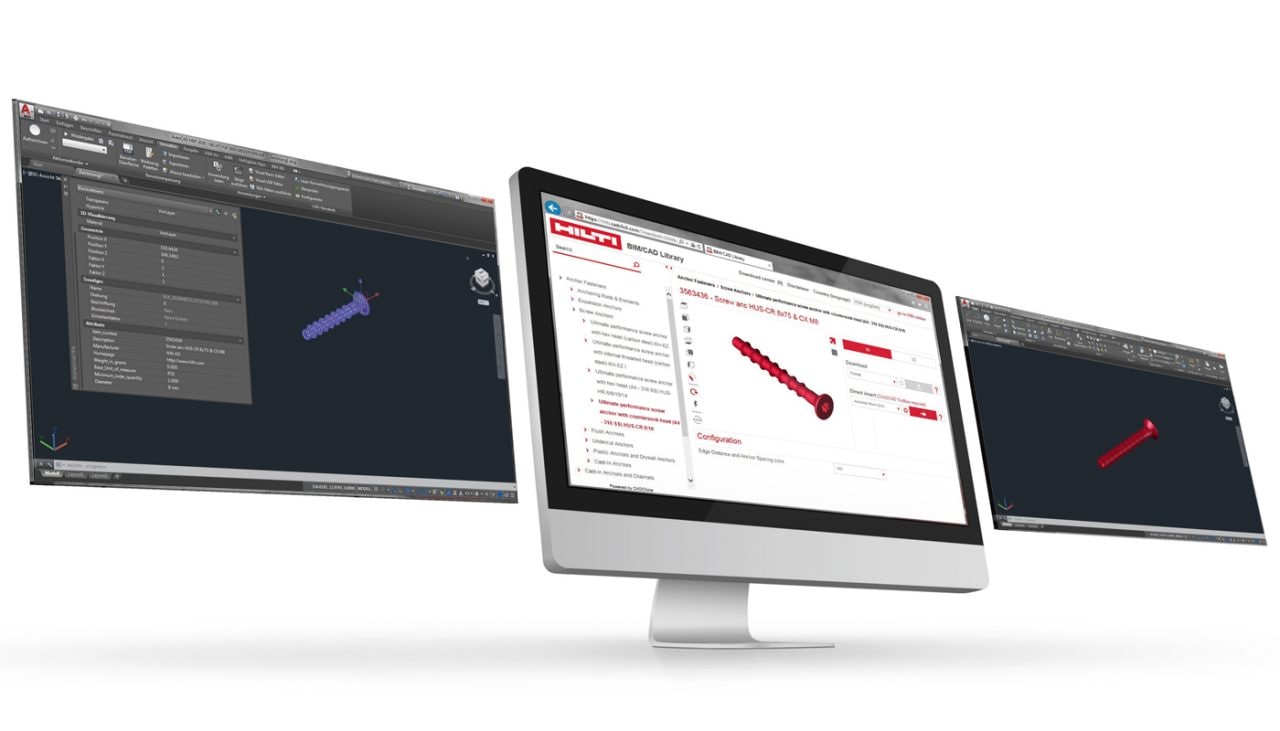 Screens BIM/CAD Objekte