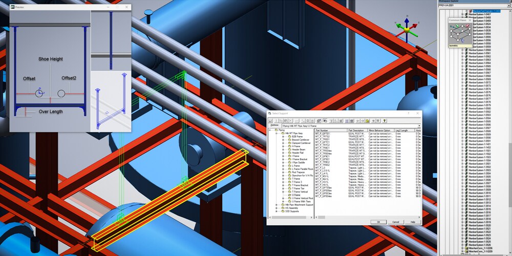 Hilti Modular Supports PlugIn - Starten Sie mit integrierten Vorlagen und Baugruppen