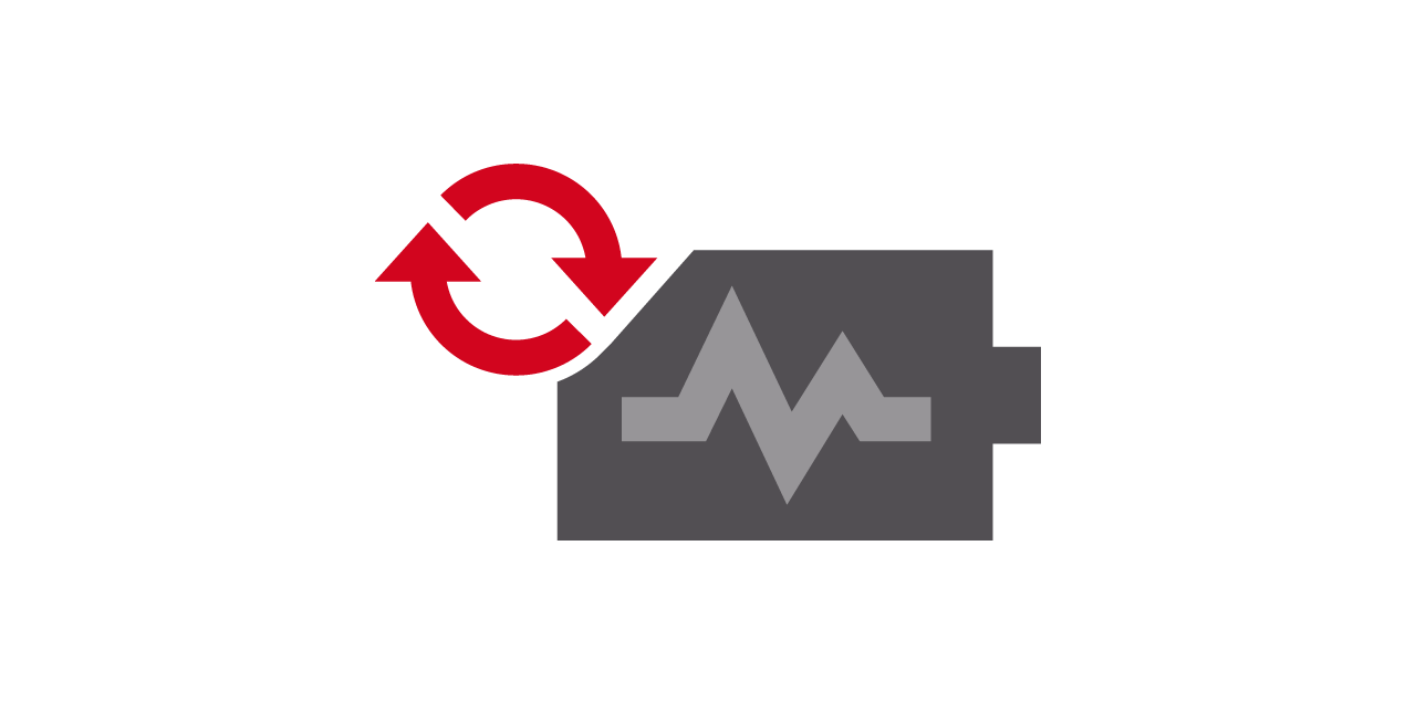 Symbol, das automatisierter Akkuwechsel zeigt