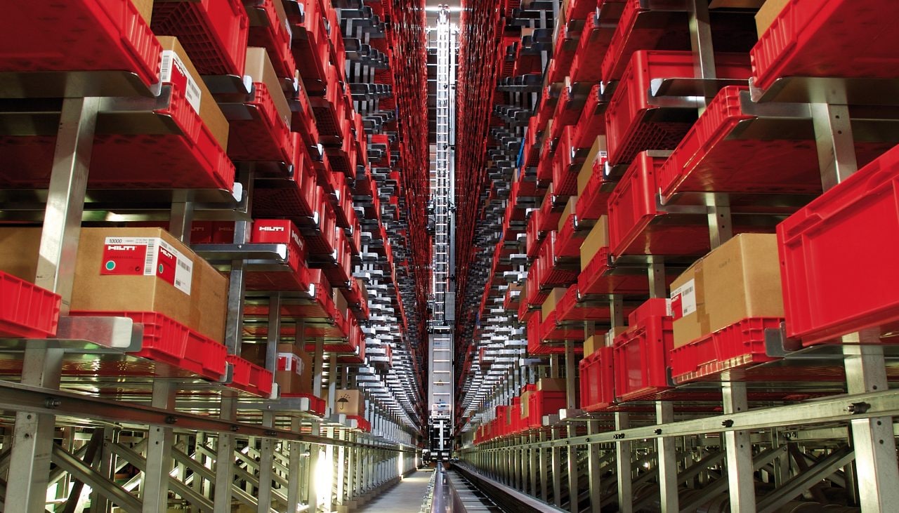 Automated small parts warehouse Automated small parts warehouse