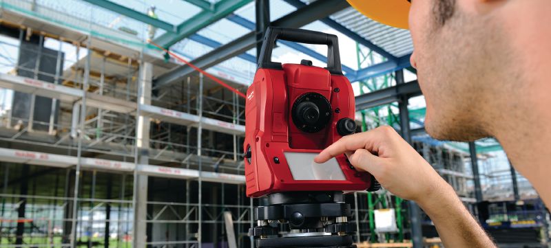 Totalstation POS 18 Präzise Totalstation für den Zweimannbetrieb mit einer Winkelmessgenauigkeit von 3  Anwendungen 1