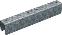MT-ES-60 OC Verbinder Stoßverbinder zur durchgehenden Verbindung von MT-60 Montageschienen, für den Einsatz in Außenbereichen mit niedriger Schadstoffkonzentration