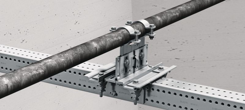 Bild 3 von 4: MT-FPS Adapterplatte Adapterplatte zur Montage von Rohrschuhen Dritter an Hilti MT Montageträgern Anwendungen 1