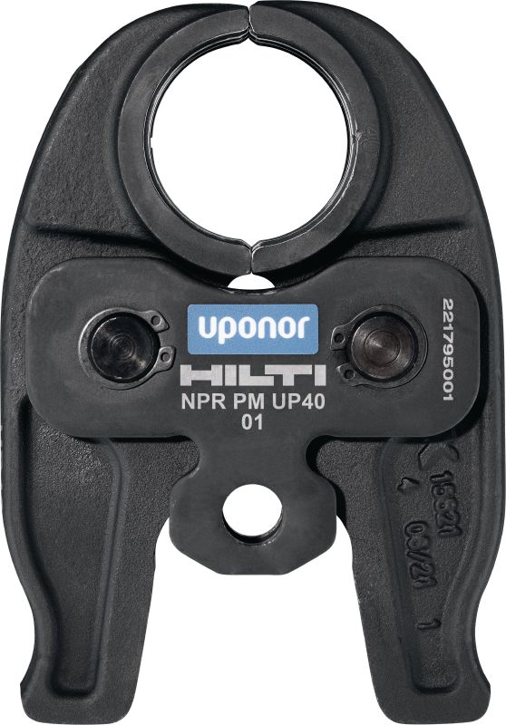 Bild 1 von 1: Pressbacken NPR PM UP Pressbacken für Uponor S-Press® / Uponor S-Press Plus® Pressfittinge bis 40 mm. Kompatibel mit den Hilti Rohrpressen NPR 19