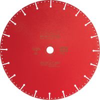 Folie 1 von 3 (selected): Diamanttrennscheibe SPX Metall Diamanttrennscheibe der höchsten Leistungsklasse mit überlegener Schnittleistung in Metall und anderen Werkstoffen