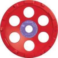 Gehen Sie zu Folie 2 von 5: Diamanttopfscheibe SPX Epoxid (für DG/DGH 150) Diamanttopfscheibe der Ultimate-Leistungsklasse für Diamantschleifgerät DG/DGH 150 – zum Abtragen dicker Beschichtungen wie Epoxid