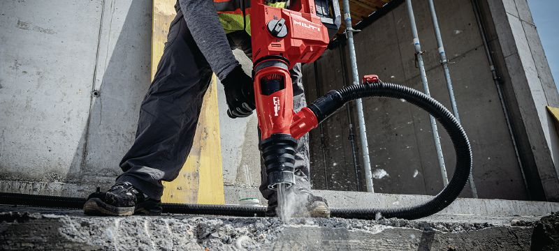 Bild 5 von 8: Akku-Bohrhammer TE 50-22 Kompakter SDS Max (TE-Y) Akku-Bohrhammer mit geringerem Gewicht, mehr Leistung und weniger Vibrationen zum Bohren und Meißeln in Beton (Nuron Akku) Anwendungen 1