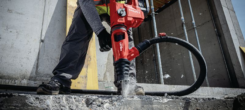 Akku-Bohrhammer TE 50-22 Kompakter SDS Max (TE-Y) Akku-Bohrhammer mit geringerem Gewicht, mehr Leistung und weniger Vibrationen zum Bohren und Meißeln in Beton (Nuron Akku) Anwendungen 1