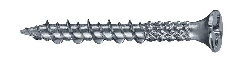 Hartfaserplattenschrauben (S-Spitze) S-DS10Z M1 Magazinierte Faserplattenschraube (verzinkt) für das Schraubenmagazin SD-M 1 oder SD-M 2 – zur Befestigung von Faserplatten auf Holz oder Metallunterkonstruktionen