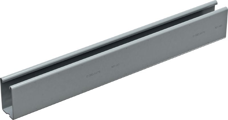 Bild 1 von 3: MT-60 OC Montageschiene Montageschiene für mittelschwere Anwendungen zur Verwendung mit MT-FL/MT-TL Komponenten im Aussenbereich