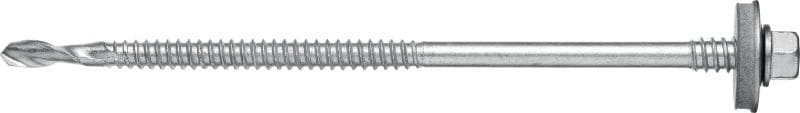 Sandwichpaneelschrauben S-CD 65 GS Sandwichpaneelschraube (A2 Edelstahl) mit 19-mm-Unterlegscheibe und Stützgewinde für dicke Stahlunterkonstruktionen (bis 15 mm)