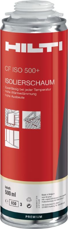 Isolierschaum mit hoher Ergiebigkeit CF ISO 500+ Mehrzweck-Isolierschaum mit hoher Ergiebigkeit zur Steigerung der Produktivität in einem großen Temperaturbereich