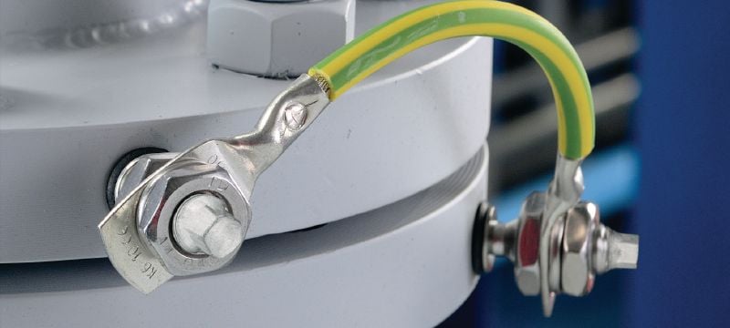 Gewindeschraubbolzen S-BT EF Gewindebolzen (feuerverzinkter Kohlenstoffstahl, metrisches Gewinde) für elektrische Verbindungen auf Stahl in leicht korrosiven Bereichen Anwendungen 1