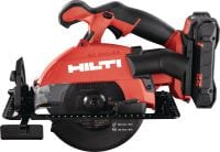 Akku-Handkreissäge SC 6WL-22 für Holz Akku-Handkreissäge Schnitte bis 60 mm | 2-3/8 Tiefe in Holz mit schnellerem Universal-Sägeblatt mit 165 mm | 6-1/2 Durchmesser