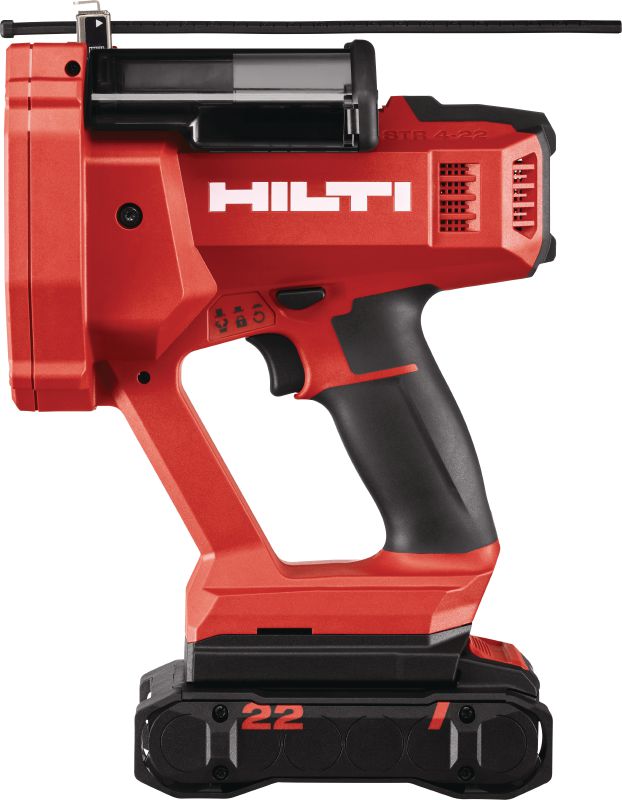 Bild 1 von 4: Akku-Gewindestangenschneider STR 4-22 Kompakter Akku-Gewindestangenschneider inklusive M10 (W3/8) Klinge zum Zuschneiden von Gewindestangen mit einem Durchmesser von bis zu 10 mm