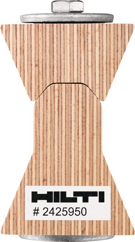 Bild 1 von 10: HTC-P2P Holzbauverbinder Holzverbindersystem zum Ausrichten und Befestigen von Brettsperrholzplatten im Massivholzbau