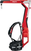 Folie 1 von 5 (selected): EXO-T-22 Auswuchtsystem Tragbares Auswuchtsystem für Baustellen mit aktiver Gewichtsverteilung für Schwerelosigkeit bei schweren Abbrucharbeiten und Bohrungen (Nuron Akku-Plattform)