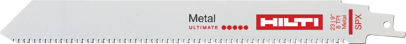 Säbelsägeblatt für anspruchsvolle Metallanwendungen Hartmetallbeschichtetes Säbelsägeblatt der Ultimate-Leistungsklasse zum Trennen von Edelstahl, Gusseisen und anderen harten Metallen mit einer Stärke von mehr als 7 mm (> 1/4)