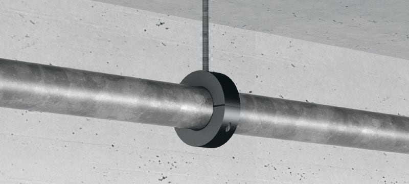 Bild 6 von 8: MRP-KF Kälterohrschelle mit Schnellverschluss Kälterohrschelle mit hochdichter Isolierung und Schnellverschluss für schwere Anwendungen in der Kältetechnik Anwendungen 1