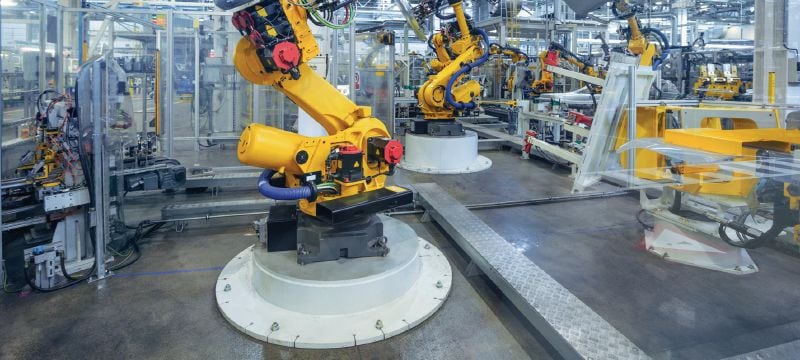 Bild 2 von 6: Ankerstange HAS-D Hochleistungsankerstange (Kohlenstoffstahl) für dynamische Lasten, Einbau mit Hybrid-Injektionsmörtel in Vor- und Durchsteckmontage Anwendungen 1
