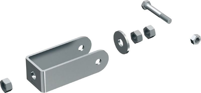 Bild 1 von 1: MT-FTR-LS Gewindestangenverbinder mit langer Spannweite Verbindungsknopf zur Abstützung modularer Tragstrukturen mit längeren Spannweiten