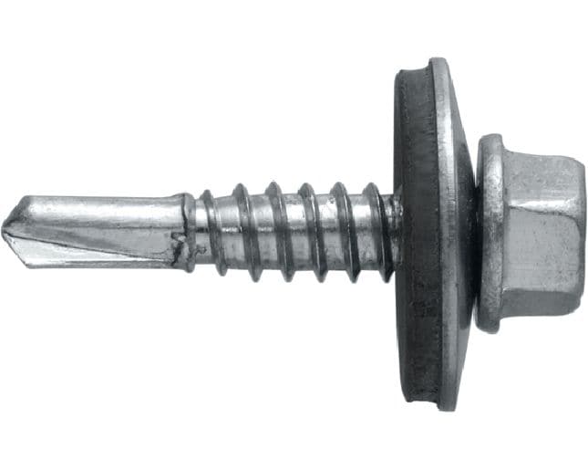 Metallbau-Selbstbohrschrauben S-MD LS Selbstbohrschraube (A2 Edelstahl) mit Unterlegscheibe für dünne bis mitteldicke Metall-Metall-Befestigungen (bis 4 mm)