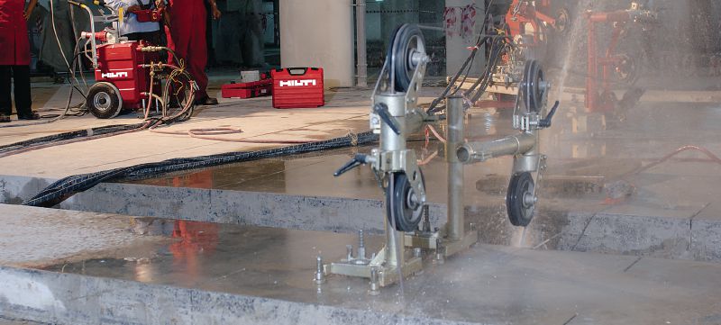 Diamantseil SP-H, vakuumgelötet (Beton) Diamantseil der Premium-Leistungsklasse mit hoher Schnittleistung in armiertem Beton (Seilsägen mit 15–30 kW) Anwendungen 1