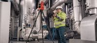 Gehen Sie zu Folie 6 von 6: Hilti P3D 800 Laserscanner 3D-Laserscanner für die Realitätserfassung auf Baustellen; erstellt schnelle und genaue Punktwolken und lässt sich in gängige Bemessungssoftware integrieren Anwendungen 3