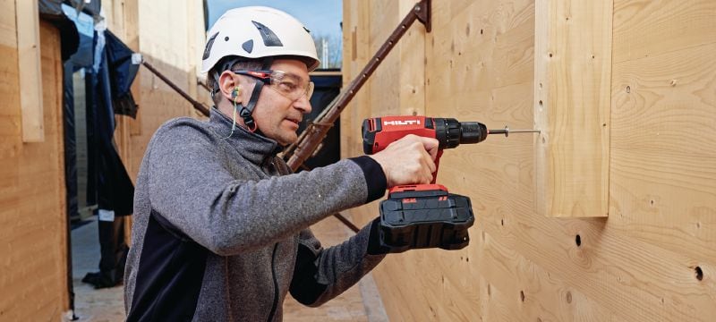 S-WXF-Z Holzbauschraube, Zylinderkopf mit Vollgewinde Holzschraube mit Zylinderkopf und Vollgewinde zum Verbinden von Holzbalken im Fertigteilbau und bei tragenden Konstruktionen Anwendungen 1