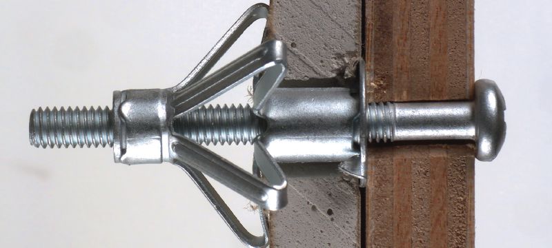 HDD-S Metall-Hohlraumdübel Preiswerter Hohlraumdübel für leichte Befestigungen in Hohlziegel und Trockenbauwänden Anwendungen 1