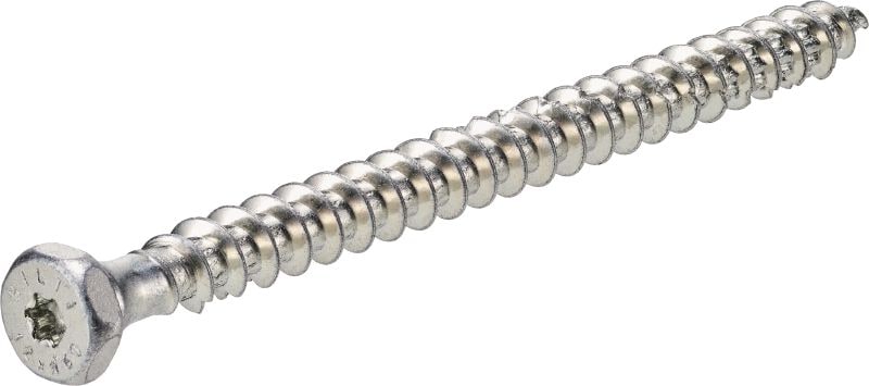 Bild 1 von 5: S-WDF-Z Holzbauschraube, Doppelkopf mit Vollgewinde Holzschraube mit Vollgewinde und Doppelkopf (Innensechskant SW17 und TX40) zur Verwendung mit TX40-Bits und Steckschlüsseleinsätzen zum Heben von vorgefertigten Holzelementen