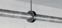 Gehen Sie zu Folie 6 von 8: MRP-KF Kälterohrschelle mit Schnellverschluss Kälterohrschelle mit hochdichter Isolierung und Schnellverschluss für schwere Anwendungen in der Kältetechnik Anwendungen 2