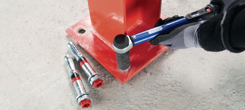 Bild 4 von 7: HSL 4-B Schwerlastdübel / Schwerlastanker Drehmomentkontrollierter Schwerlast-Keilanker (Kohlenstoffstahl) der Ultimate-Leistungsklasse, mit Zulassungen für Beton Anwendungen 1