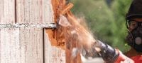 Gehen Sie zu Folie 3 von 3: TE-Y SC Spatmeißel Äußerst robuste SDS Max (TE-Y) Spatmeißel zum Abtragen von Schweißspritzern, ausgetretenem Schalungsbeton und anderen Rückständen Anwendungen 2