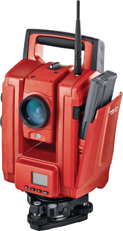 Robotik-Totalstation POS 150 Robotik-Totalstation mit hoher Messreichweite für den Einmannbetrieb mit einer Winkelmessgenauigkeit von 5 