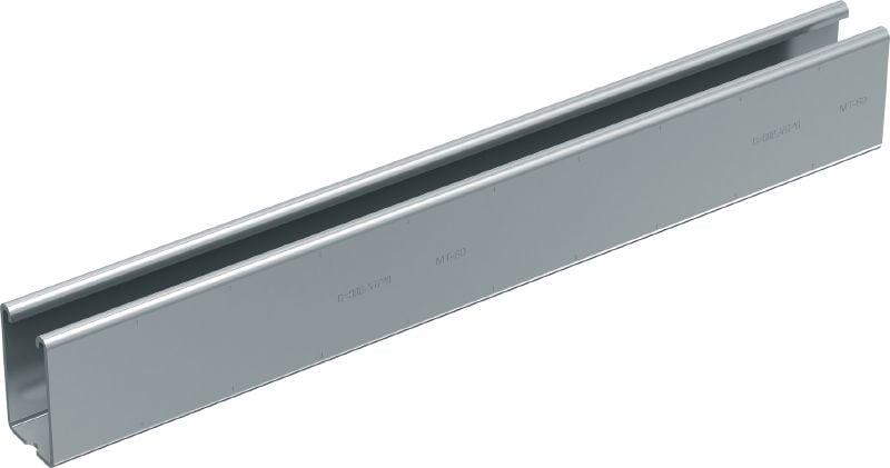 Bild 1 von 3: MT-60 Montageschiene Montageschiene für mittelschwere Anwendungen zur Verwendung mit MT-FL/MT-TL Komponenten im Innenbereich