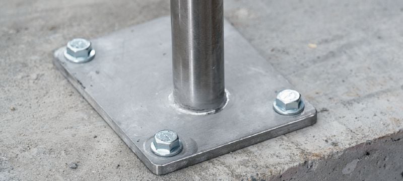 HUS4-H Betonschraube / Schraubanker Leistungsstarker Schraubanker mit Sechskantkopf (Kohlenstoffstahl) zur Befestigung an Beton und Mauerwerk Anwendungen 1